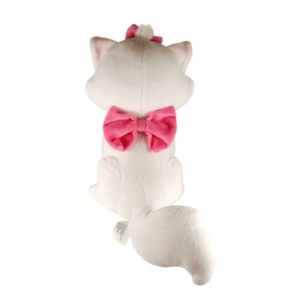 Disney Marie Aristocats White Cat Plush Pink Bow 10" Kohl’s Just Play 2023 - Picture 10 of 16